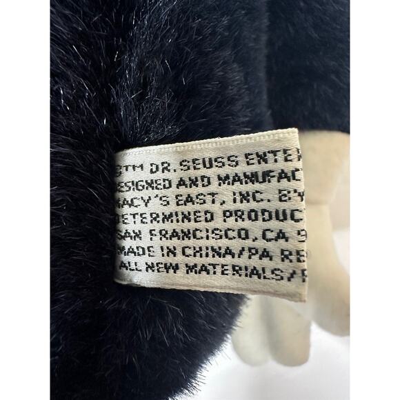 Vintage Dr. Seuss Cat In The Hat Plush Stuffed Animal W/ Attached Mini Book 1995 - Picture 4 of 5